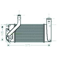 Intercooler per TOYOTA AURIS dal 2007 al 2010