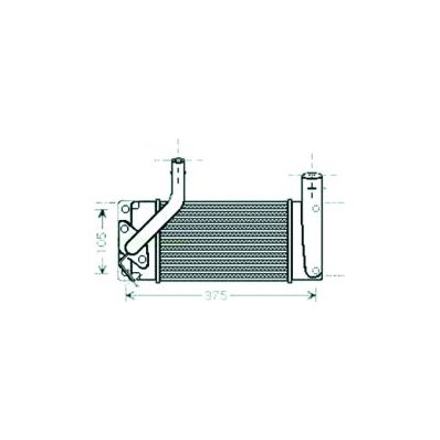 Intercooler per TOYOTA AURIS dal 2007 al 2010 Codice OEM 179000N030