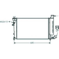 Radiatore acqua per CITROEN ZX dal 1991 al 1997