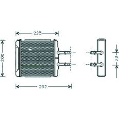 Scambiatore di calore per CHEVROLET - DAEWOO LANOS dal 1997 al 2003