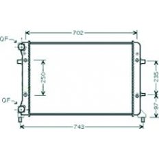 Radiatore acqua per VOLKSWAGEN GOLF  V dal 2003 al 2008
