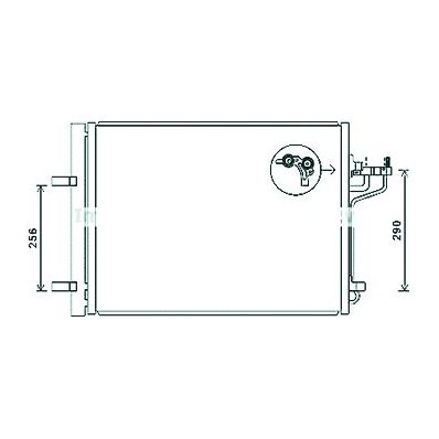 Condensatore per FORD FOCUS dal 2011 al 2014 Codice OEM 1693590