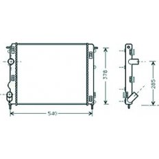 Radiatore acqua per RENAULT CLIO dal 2001 al 2005