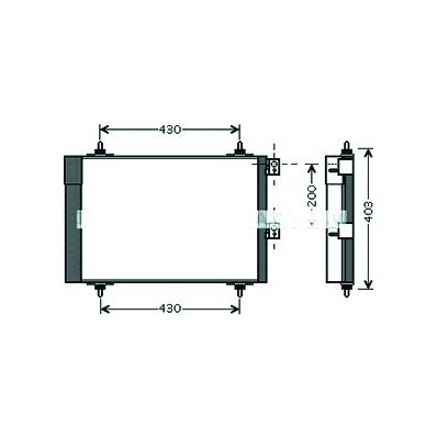 Condensatore per CITROEN BERLINGO dal 2003 al 2008 Codice OEM 6455CN