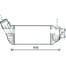 Intercooler per CITROEN C4 dal 2010