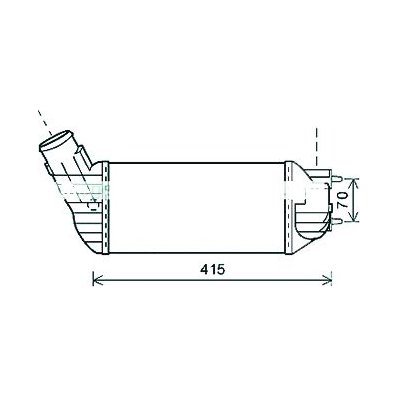 Intercooler per CITROEN C4 dal 2010 Codice OEM 0384P8