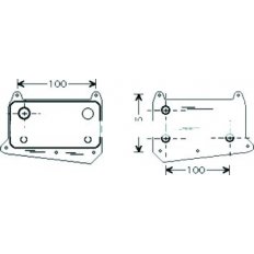 Radiatore olio per MERCEDES-BENZ C W203 dal 2000 al 2004