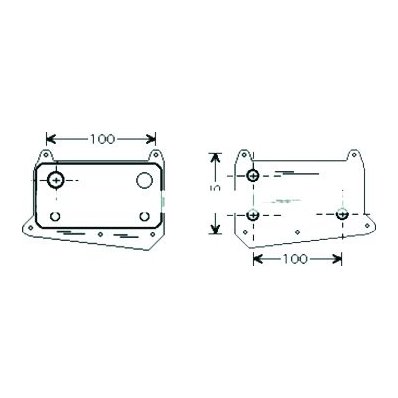 Radiatore olio per MERCEDES-BENZ C W203 dal 2000 al 2004 Codice OEM A6111880301