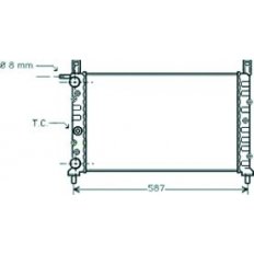 Radiatore acqua per FIAT UNO dal 1989 al 1995