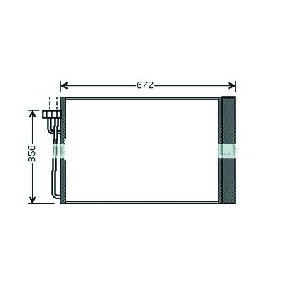 Condensatore per BMW 5 E60 dal 2003 al 2007 Codice OEM 64509122825