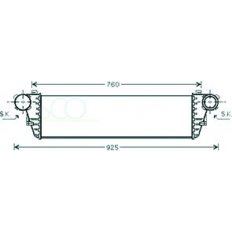 Intercooler per MERCEDES-BENZ C W203 dal 2000 al 2004