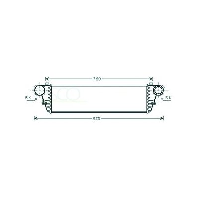 Intercooler per MERCEDES-BENZ C W203 dal 2001 al 2008 Codice OEM 2035000400