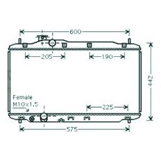 Radiatore acqua per HONDA CIVIC dal 2006 al 2012