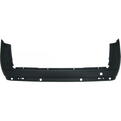 Paraurto posteriore nero con fori sensore vetture con portellone per FIAT DOBLO&#039; dal 2014 Codice OEM 735497869