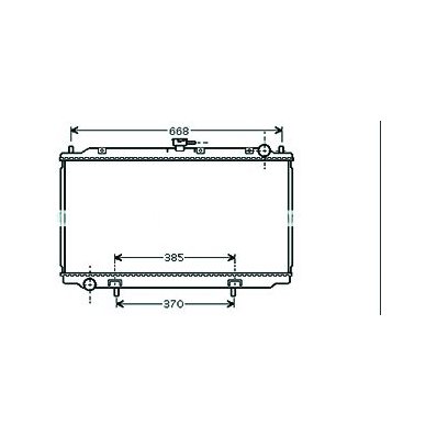 Radiatore acqua per NISSAN PRIMERA P12 dal 2002 al 2008 Codice OEM 21410BN301