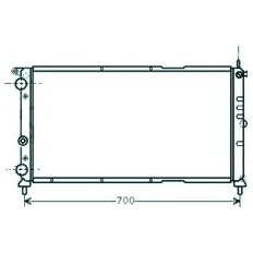 Radiatore acqua per FIAT PUNTO dal 1993 al 1999