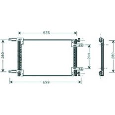 Condensatore per FIAT DOBLO' dal 2005 al 2009