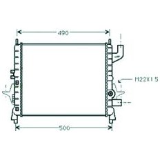 Radiatore acqua per RENAULT TWINGO dal 1993 al 1998