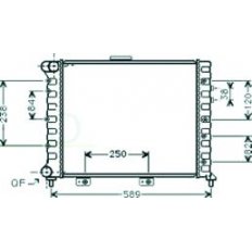 Radiatore acqua per ALFA ROMEO 156 dal 1997 al 2003