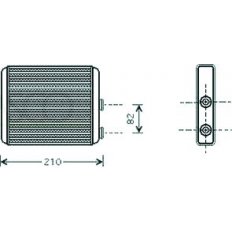 Scambiatore di calore per OPEL MERIVA dal 2003 al 2006