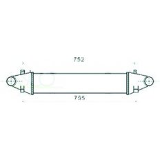 Intercooler per MERCEDES-BENZ C W204 dal 2007 al 2011