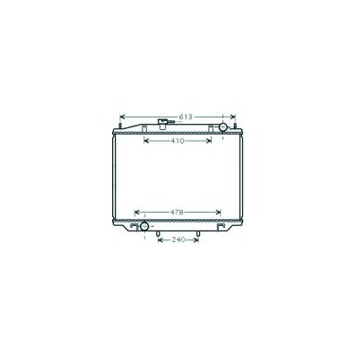 Radiatore acqua per NISSAN TERRANO II dal 1997 al 2000 Codice OEM 214107F000