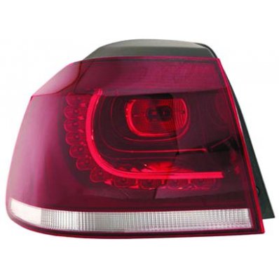 Fanale posteriore esterno led 10-08-12-10 per VOLKSWAGEN GOLF  VI GTI dal 2009 al 2012 lato sinistro guidatore Codice OEM 5K0945095L