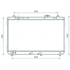 Radiatore acqua per KIA CARNIVAL dal 2006 al 2014