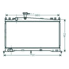 Radiatore acqua per MAZDA 6 dal 2002 al 2005