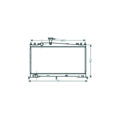 Radiatore acqua per MAZDA 6 dal 2002 al 2005 Codice OEM LF1715200