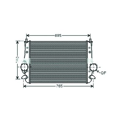 Intercooler per FORD GALAXY dal 2000 al 2006 Codice OEM 7M3145804