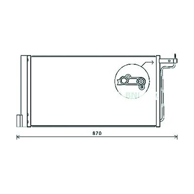 Condensatore per FORD FOCUS dal 2011 al 2014 Codice OEM 2010987