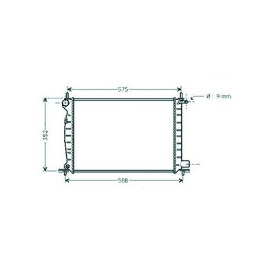Radiatore acqua per FORD FIESTA MK IV dal 1999 al 2002 Codice OEM 1012955