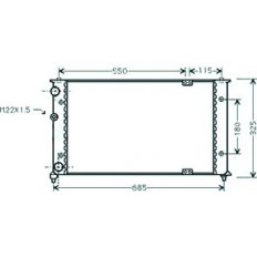 Radiatore acqua per VOLKSWAGEN CADDY dal 1995 al 2004