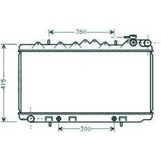 Radiatore acqua per NISSAN PRIMERA P10 dal 1990 al 1996
