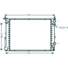 Radiatore acqua per RENAULT LAGUNA dal 1998 al 2000