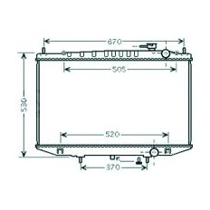 Radiatore acqua per NISSAN NAVARA dal 2002 al 2004