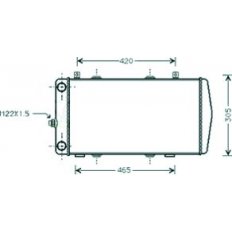 Radiatore acqua per SKODA FELICIA dal 1998 al 2001