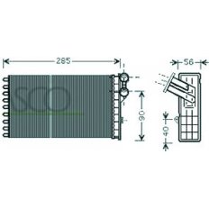 Scambiatore di calore per CITROEN C4 dal 2004 al 2008