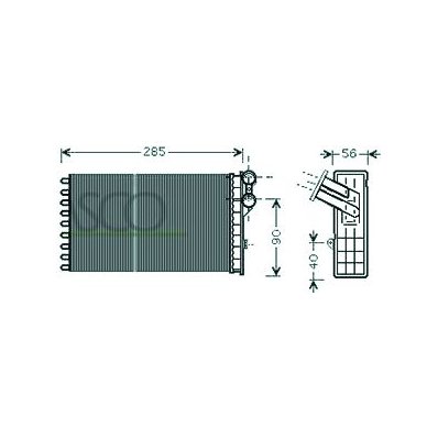 Scambiatore di calore per CITROEN C4 dal 2004 al 2008 Codice OEM 6448N5