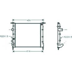 Radiatore acqua per RENAULT CLIO dal 1998 al 2001