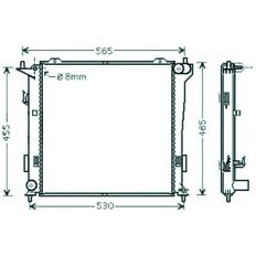 Radiatore acqua per HYUNDAI i30 dal 2007 al 2012