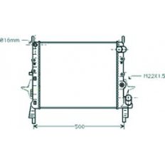 Radiatore acqua per RENAULT TWINGO dal 1998 al 2007