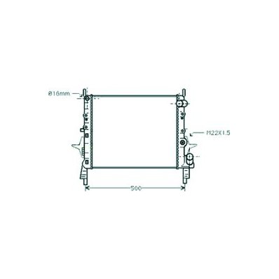 Radiatore acqua per RENAULT TWINGO dal 1993 al 1998 Codice OEM 7701036152
