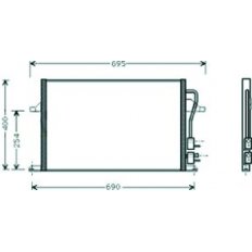 Condensatore per FORD MONDEO dal 1996 al 2000