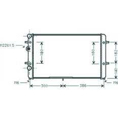 Radiatore acqua per SEAT IBIZA dal 1999 al 2001