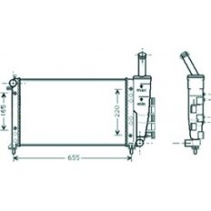 Radiatore acqua per FIAT PUNTO dal 1999 al 2003