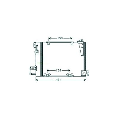 Condensatore per OPEL ASTRA G dal 1998 al 2004 Codice OEM 1850056