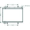 Radiatore acqua per PEUGEOT 307 dal 2001 al 2005