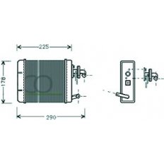 Scambiatore di calore per FIAT PANDA dal 1986 al 2003